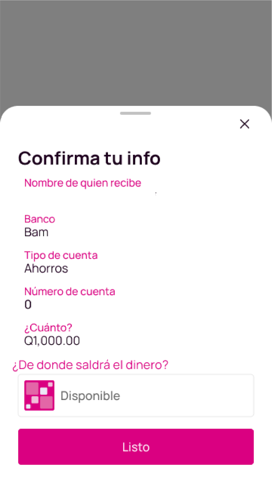 confirmá la información de envío en la app Nequi