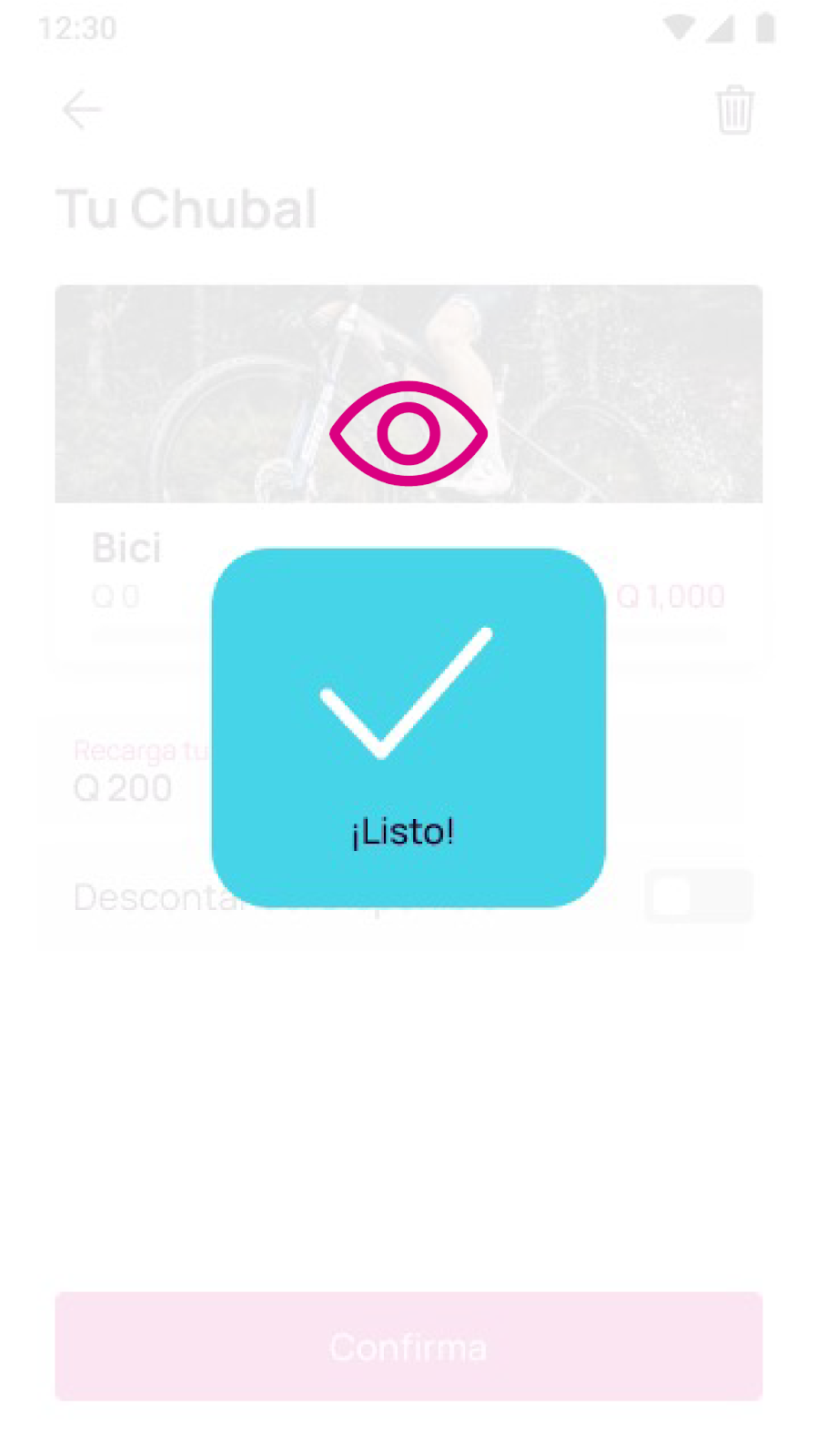 Confirmá la recarga del chubal en la app Nequi