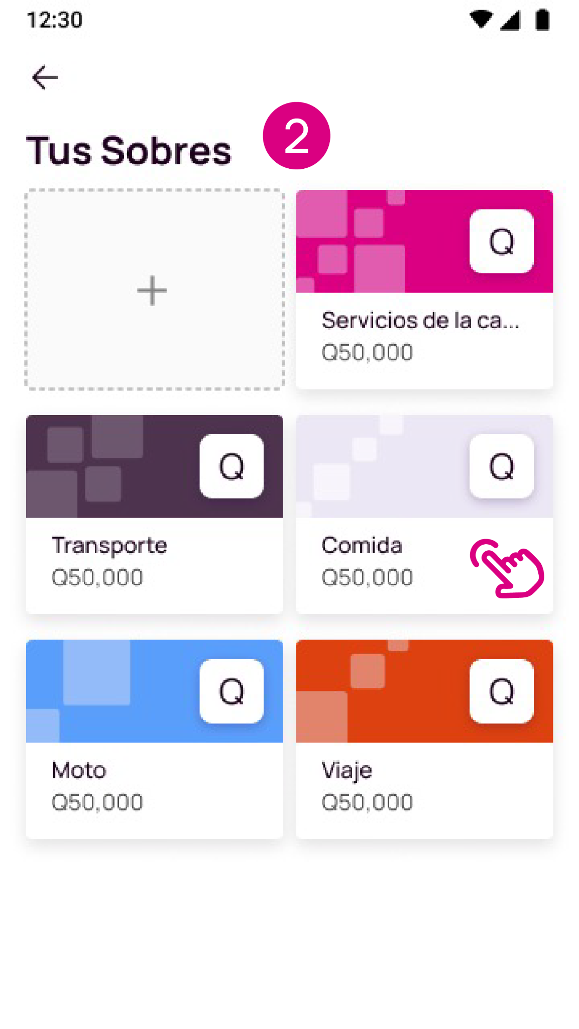 Tus sobres en la app Nequi