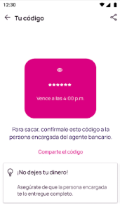 Código para sacar plata de la app Nequi